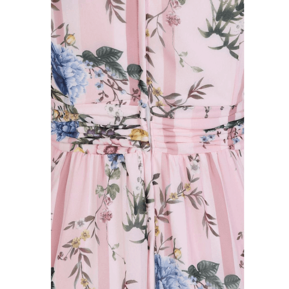Ružové nežné letné vintage šaty