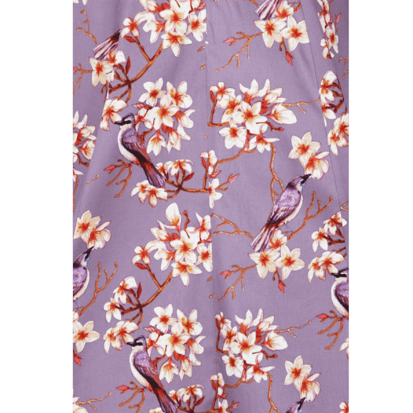 Vintage fialové elegantné šaty - Image 4