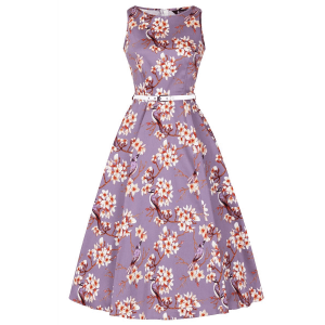 Vintage fialové elegantné šaty