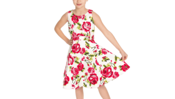 Detské letné šaty sladké ruže