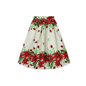 Luxusná vintage sukňa s kvetmi