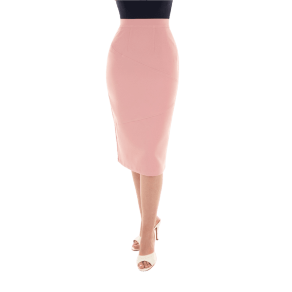 Elegantná ružová obtiahnutá sukňa