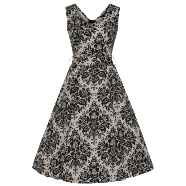 Elegantné retro šaty Charlotta Damask