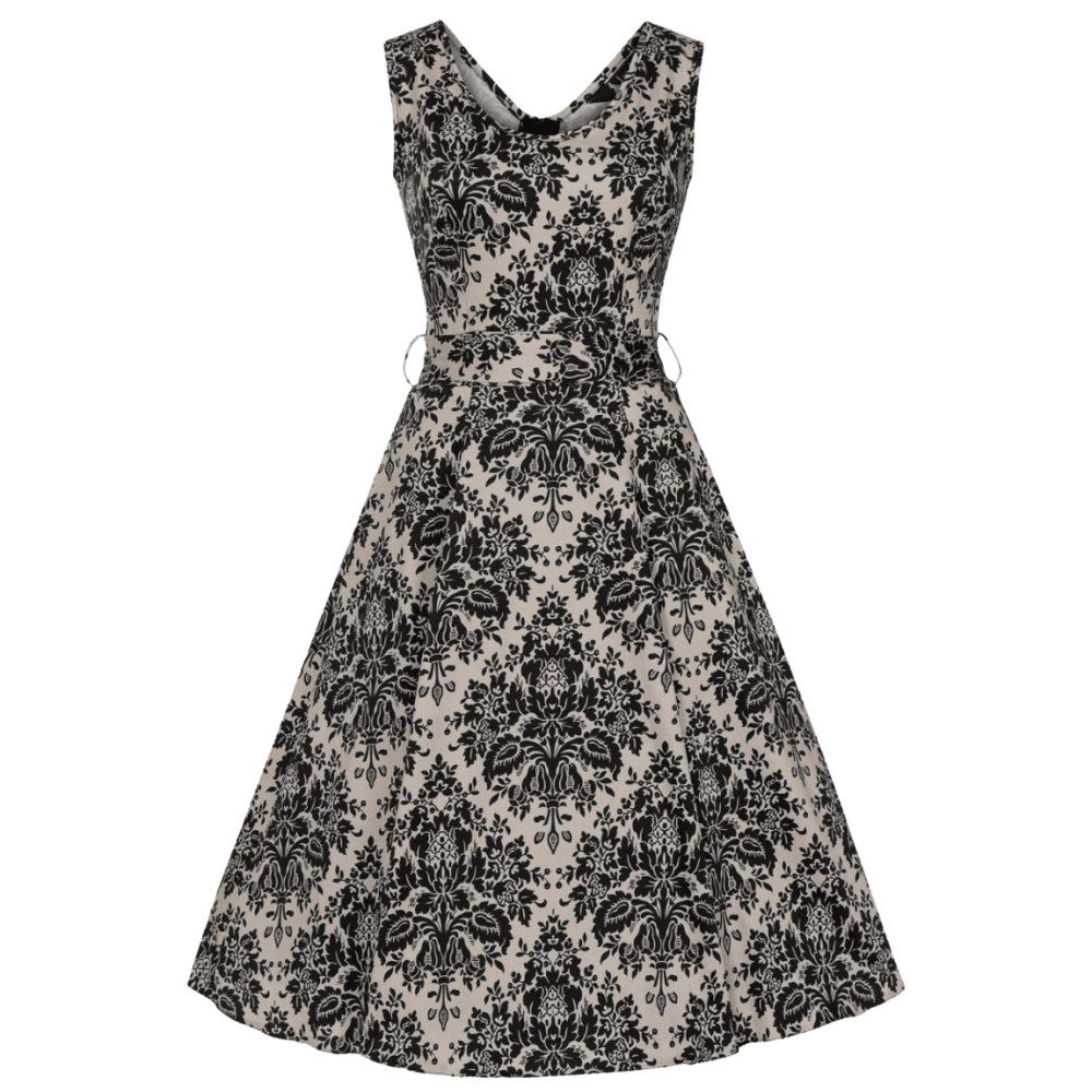 Elegantné retro šaty Charlotta Damask