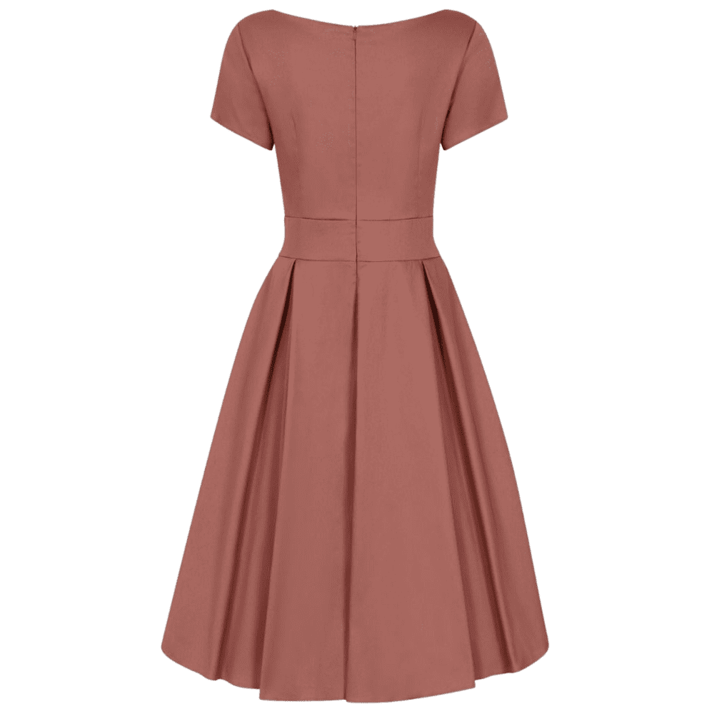 Jemne oranžové vintage šaty Jane