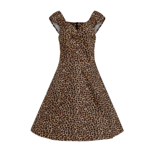 Retro šaty pre moletky s bolerom Leopard