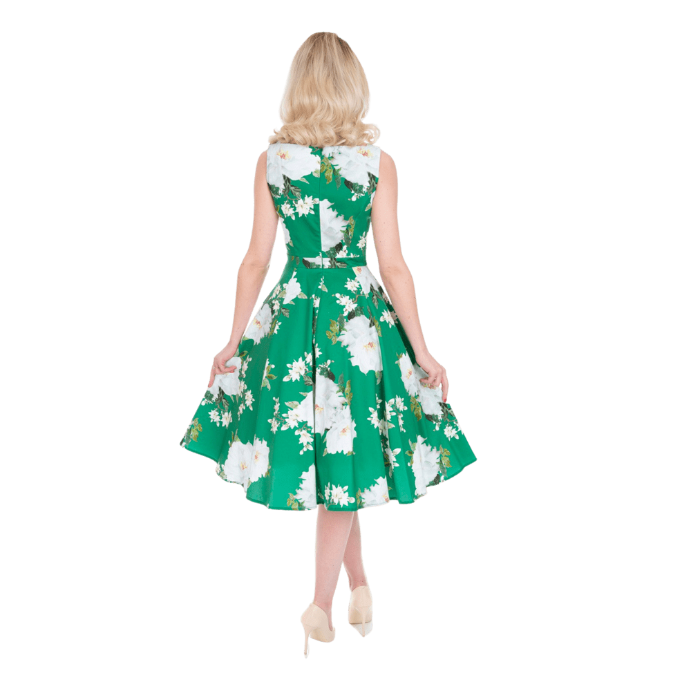 Zelené vintage šaty Gina