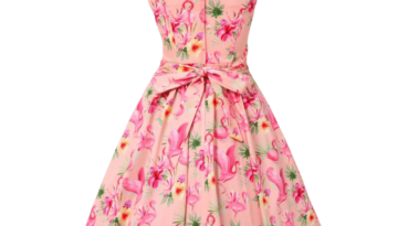 Retro šaty Abby Flamingo